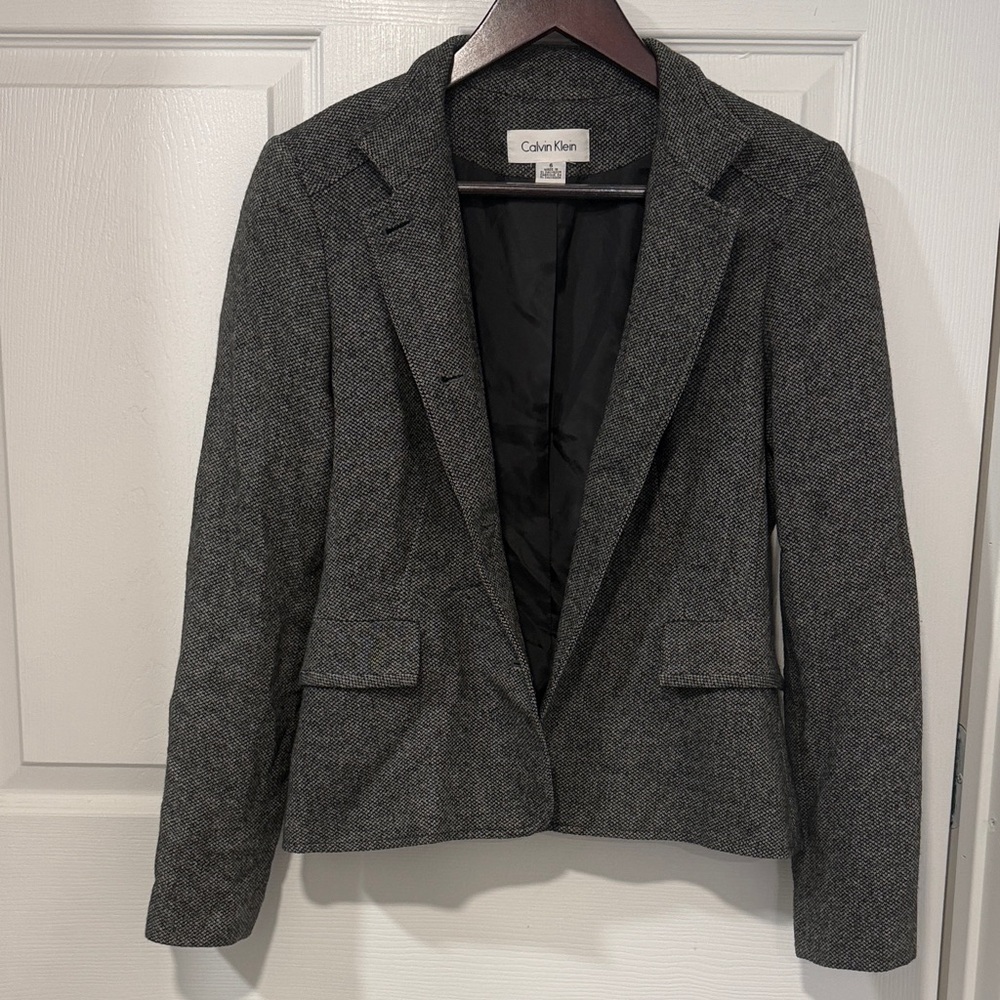 Calvin Klein Women's Charcoal Blazer